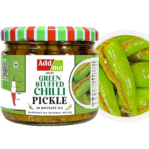 Add Me Homemade Rajasthani Stuffed Green Chilli Pickle In Fresh Mustard