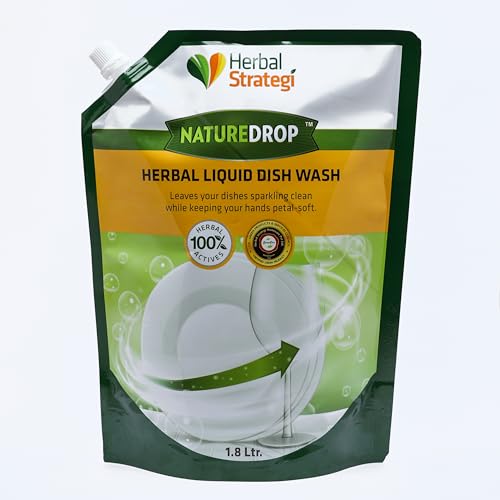 Herbal Strategi Herbal Dishwash Liquid Gel Litre Refill Pack