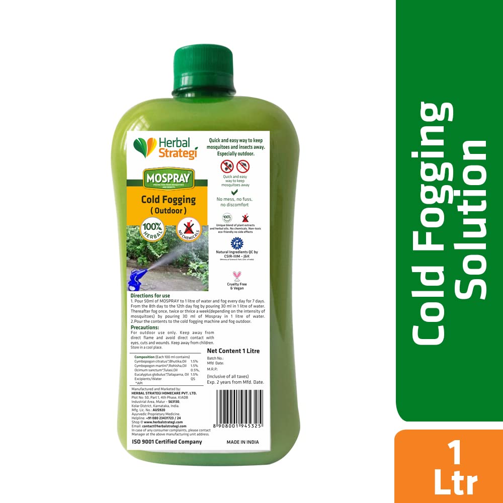 Herbal Strategi Mospray Herbal Cold Fogging Solution Outdoor Fogging