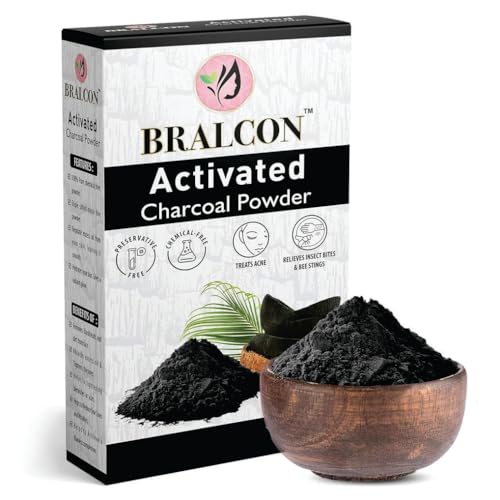 BRALCON Activated Charcoal Powder 100g Coconut Shell Charcoal Powder