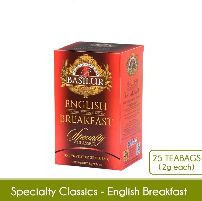 Basilur Specialty Classic English Breakfast Ceylon Tea (50g) 25 Tea ...