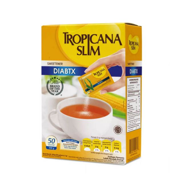 Tropicana Slim Sweetener Diabtx (100g) 50 Sachet – Colombo Mall