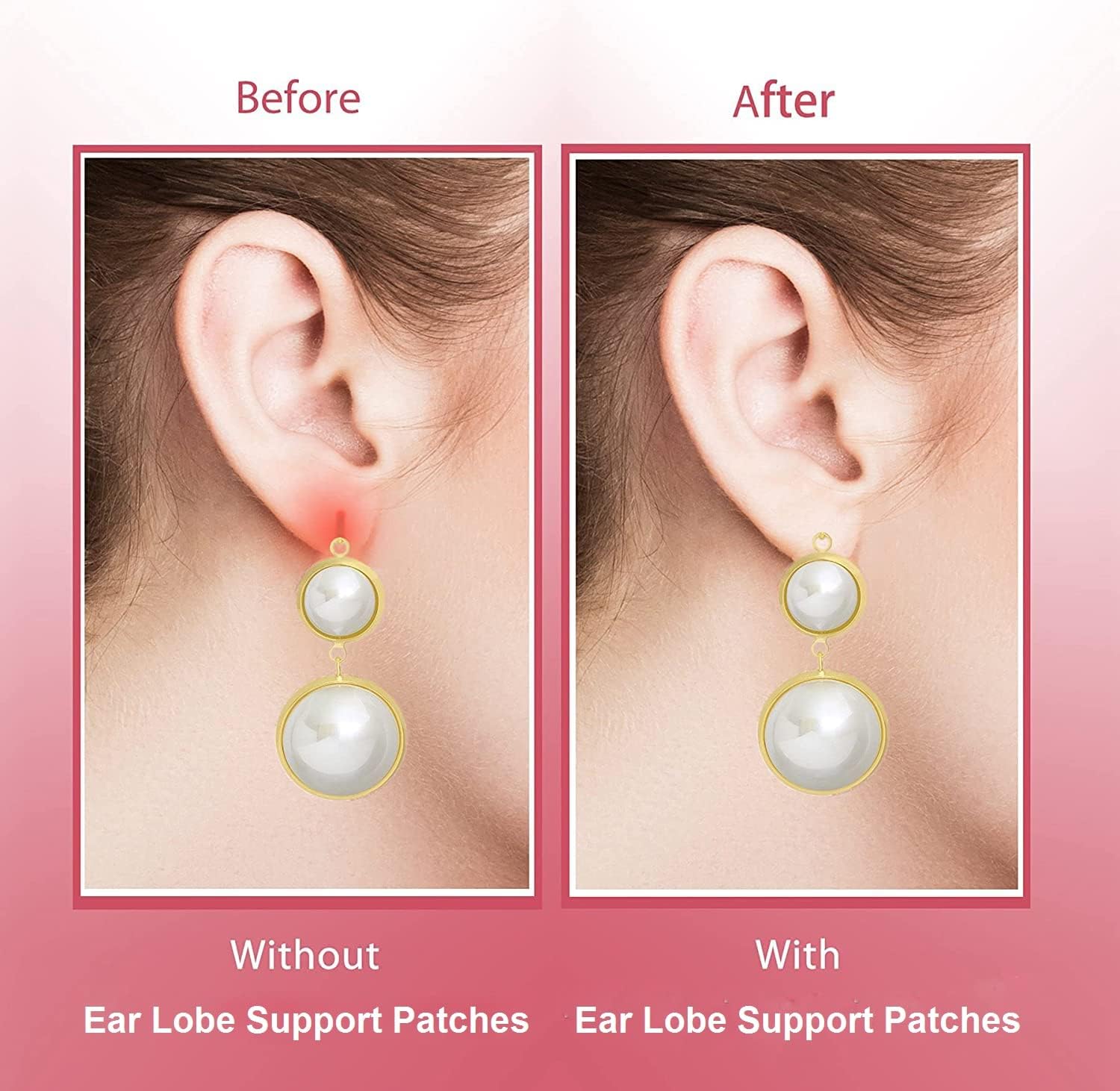 Earlobe Support Patches Invisible Waterproof Stickers for Heavy