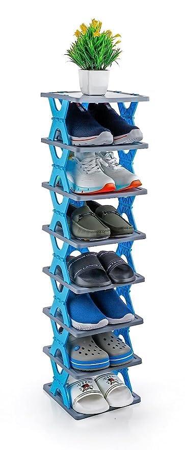 ZEVON Shoe Rack, Layer Shoes Stand, Plastic Adjustable Shoe Rack ...