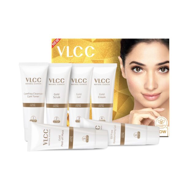 VLCC Gold Facial Kit. Bright & glowing skin -60g – Parlour Glow with ...