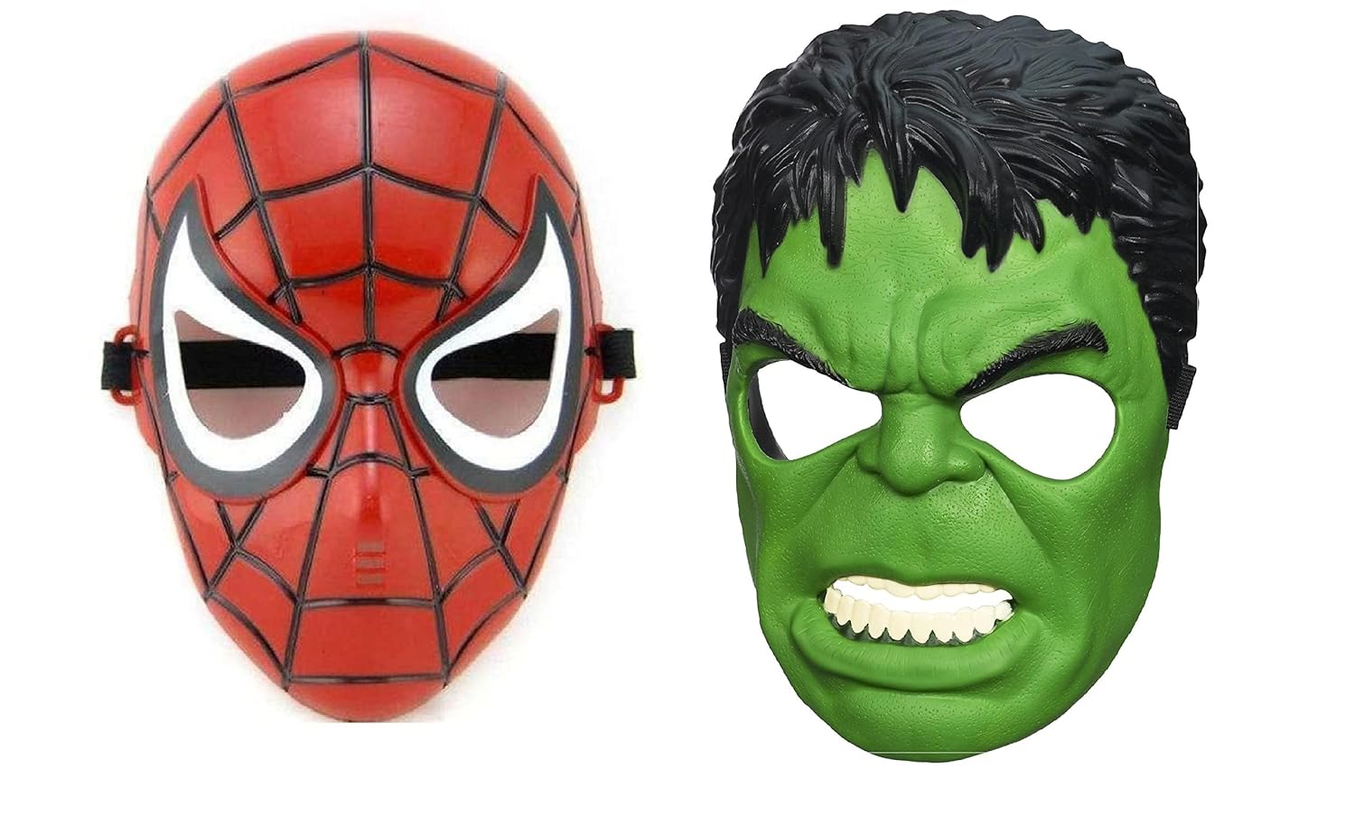 JBD ENT Superhero Cartoon Plastic Mask for Kids- Set of 5 Superhero ...