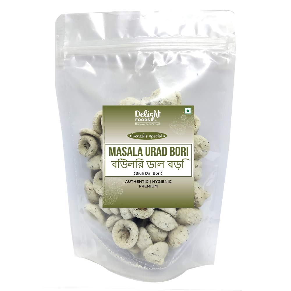 Delight Foods Premium Bengali Bori Masala Biuli Dal Bori (Masala Urad ...