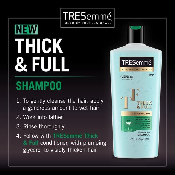 TRESemme Pro Thick & Full with Glycerol, PH Balanced Shampoo 650 ml ...