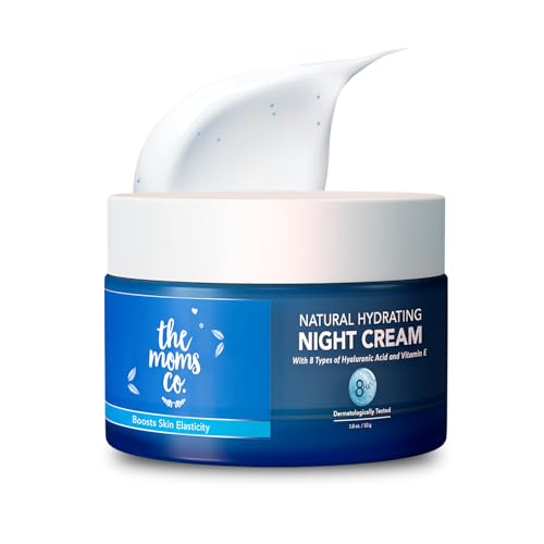 The Moms Co. Natural Hydrating Night Cream With 8 Types Of Hyaluronic ...