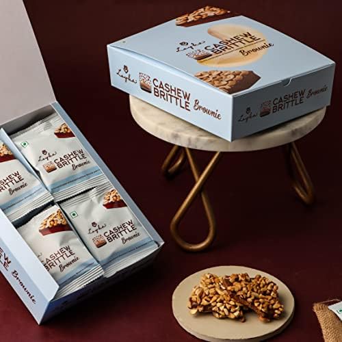 Loyka Cashew Brittle Brownie Box – 12 pcs | Premium Chocolate Gift ...